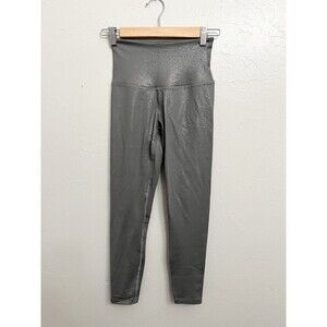 BEYOND YOGA Alloy Shimmer High Waisted Midi Leggings Grey Size XS USA made